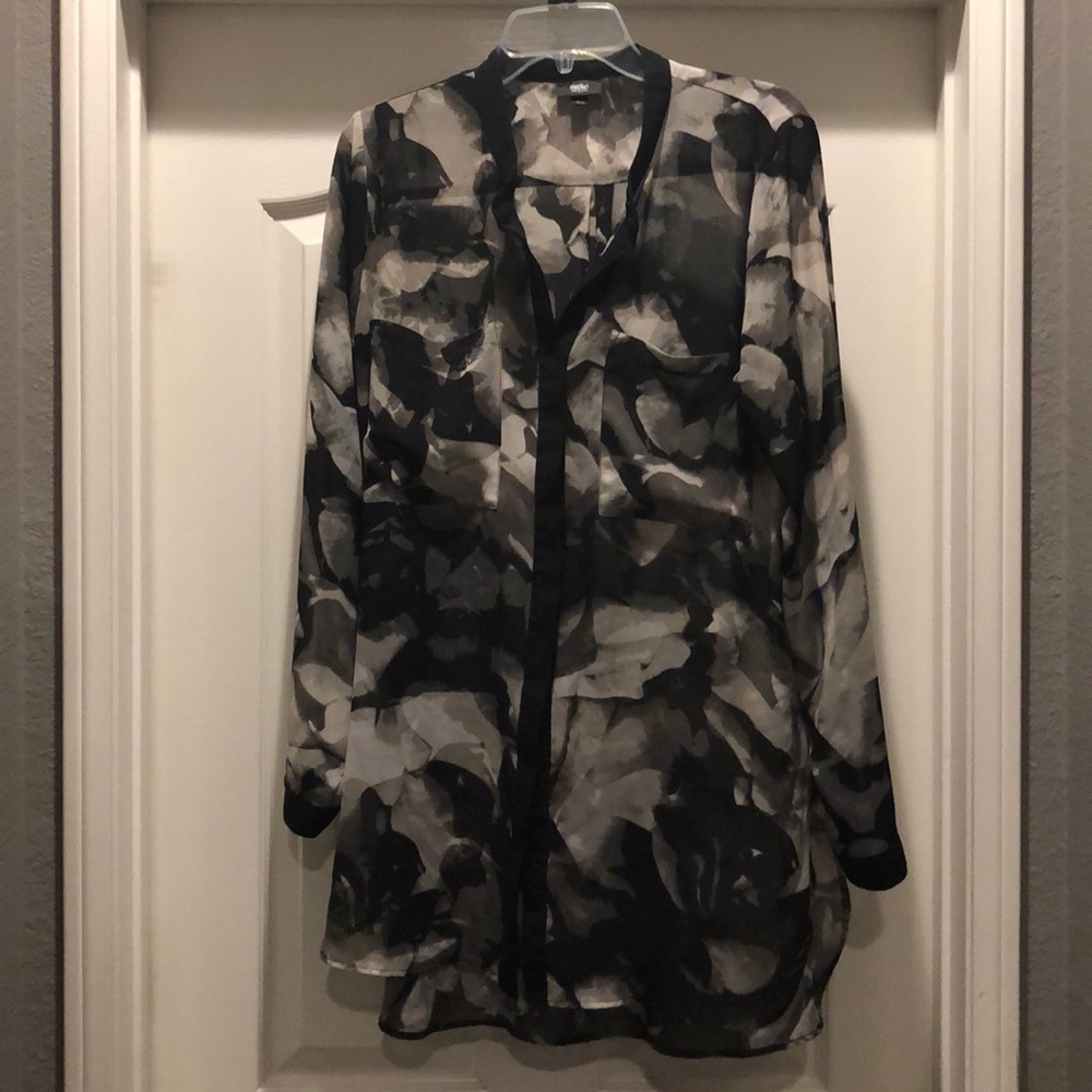 Black charcoal Tunic/blouse